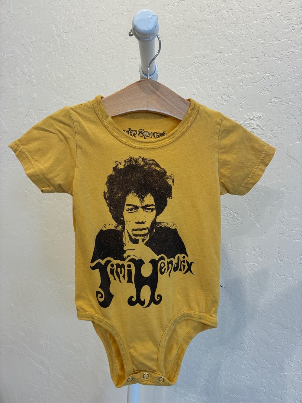 Rowdy Sprout Yellow Graphic Baby One-Piece